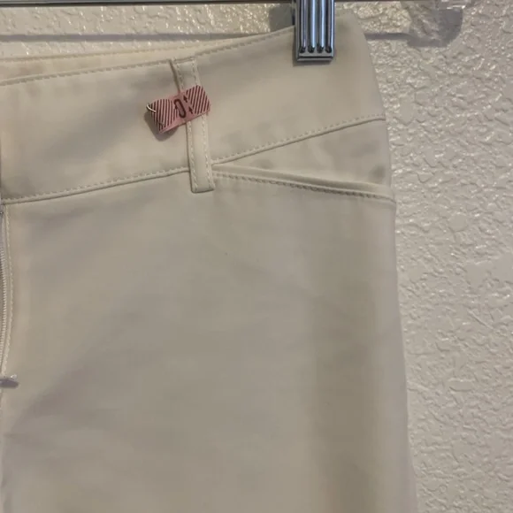 White House Black Market White Slim Straight Leg Dress Pant Woman's Regular 00 - Picture 4 of 11